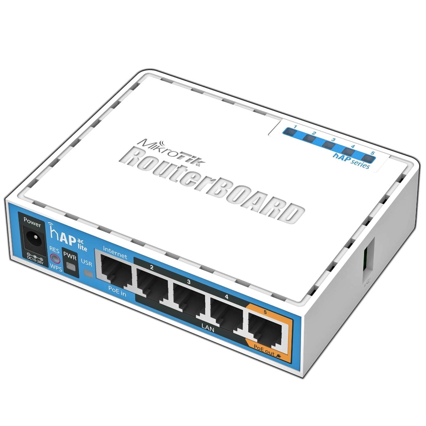 MikroTik hAP ac lite Dual-Concurrent Access Point for Home Office Networks High Performance WiFi 2x2 AC 5GHz US Edition