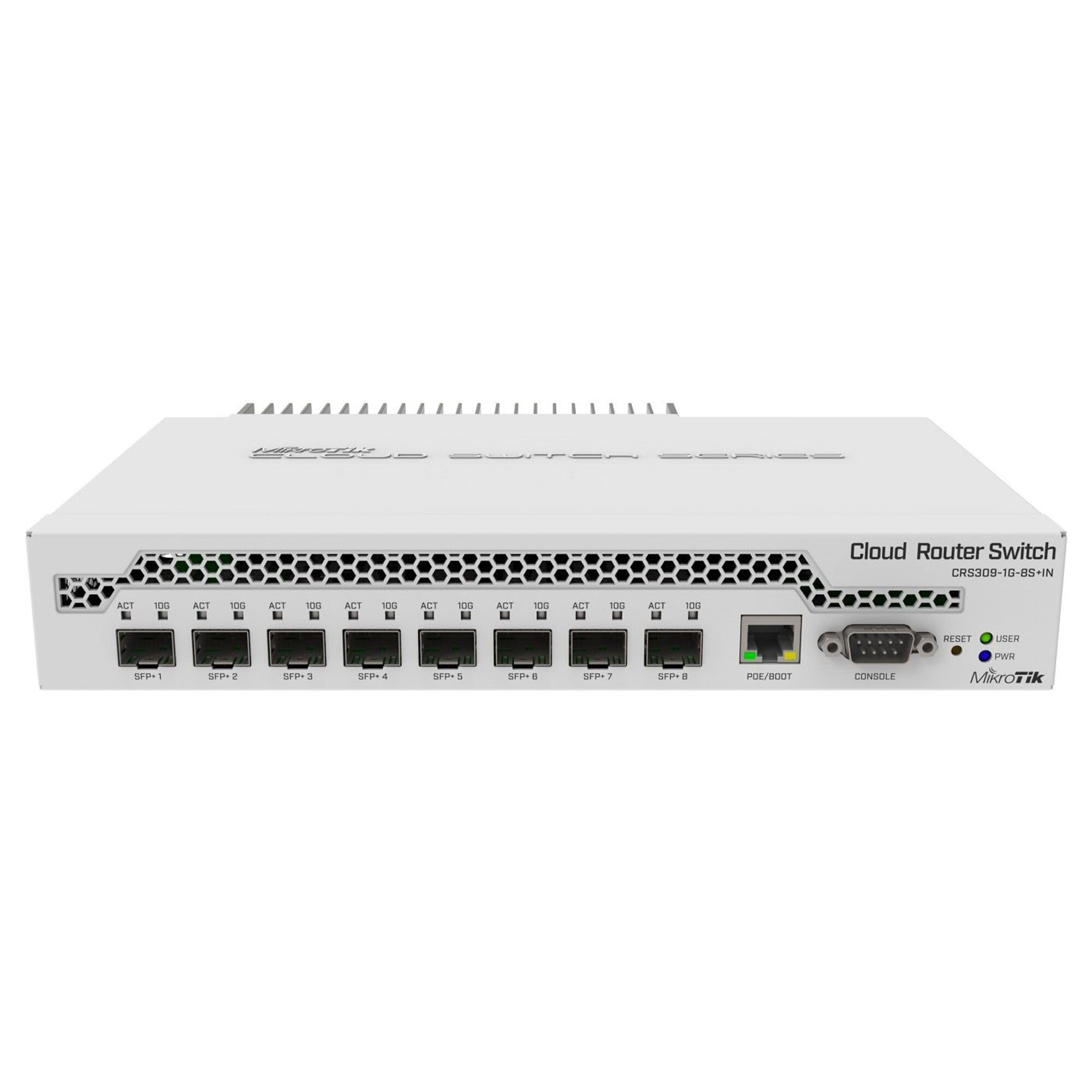 MikroTik CRS309-1G-8S+ Router for Small Businesses Mesh Networking Capabilities 4 Gigabit Ethernet Ports 8 USB Ports 200